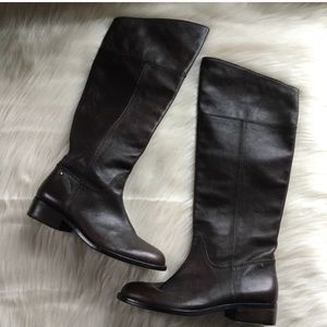 Coach leather heeled boots equestrian 6.5 leather